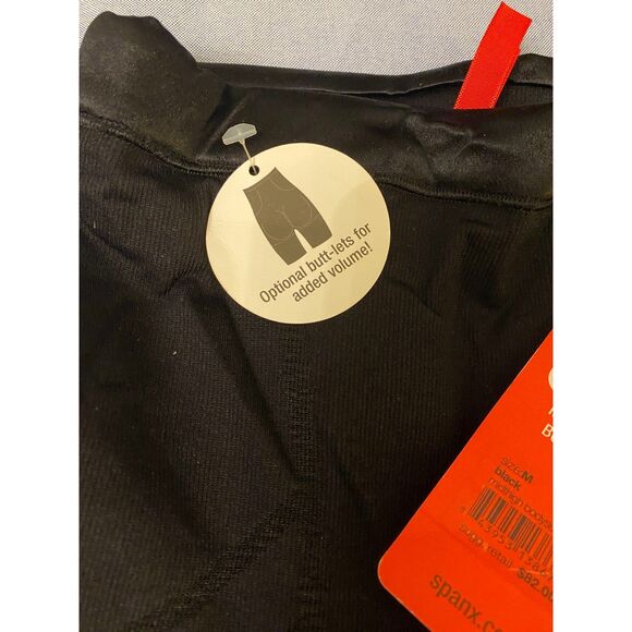 Spanx Mid-Thigh Bodysuit Shaper with Removable Butt Pads – Size M – Black (NWT) - Picture 3 of 6